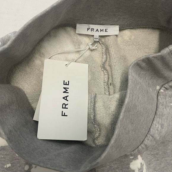 Frame Grey and White Tie-Dye Lounge Biker Shorts - Small NWT - Picture 3 of 3